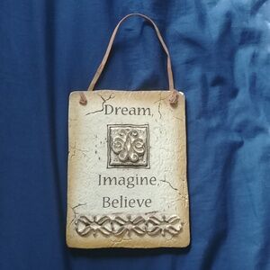 Inspirational Stoneware Wall Plaque